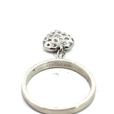 Tiffany & Co Heart Charm Round Diamond Platinum Ring